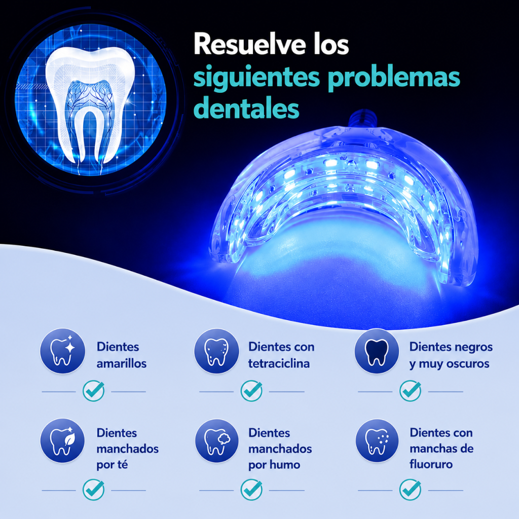 Blanqueador Dental LED portatil